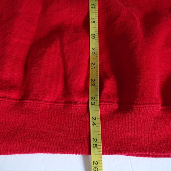 Jerzees Red Half Zip Pullover Sweatshirt Men Size XL 46 with Sandpiper Logo - Picture 8 of 10